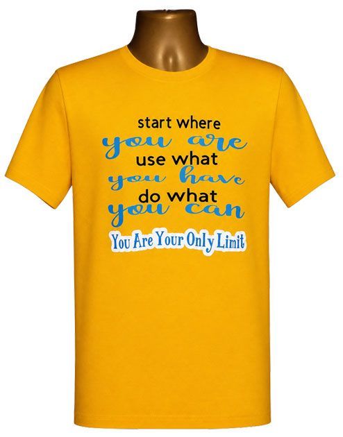 Start Where You Are Graphic Tee – Style TS135