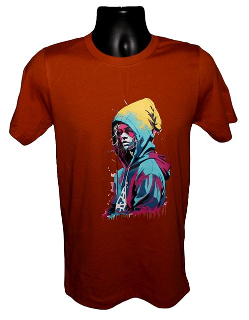 Girl in Hoodie Graphic Tee
