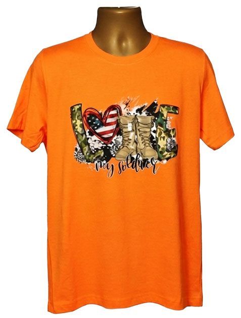 Inspirational Love My Solider Graphic Tee