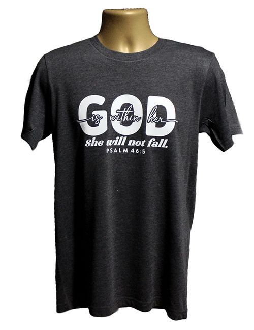 Inspirational God Is Within Her Graphic Tee Inspirational God Is Within Her Graphic Tee