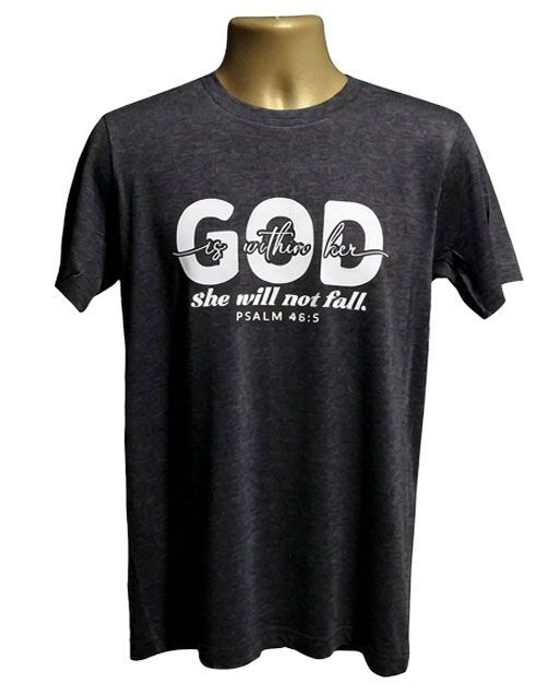 Inspirational God Is Within Her Graphic Tee Inspirational God Is Within Her Graphic Tee