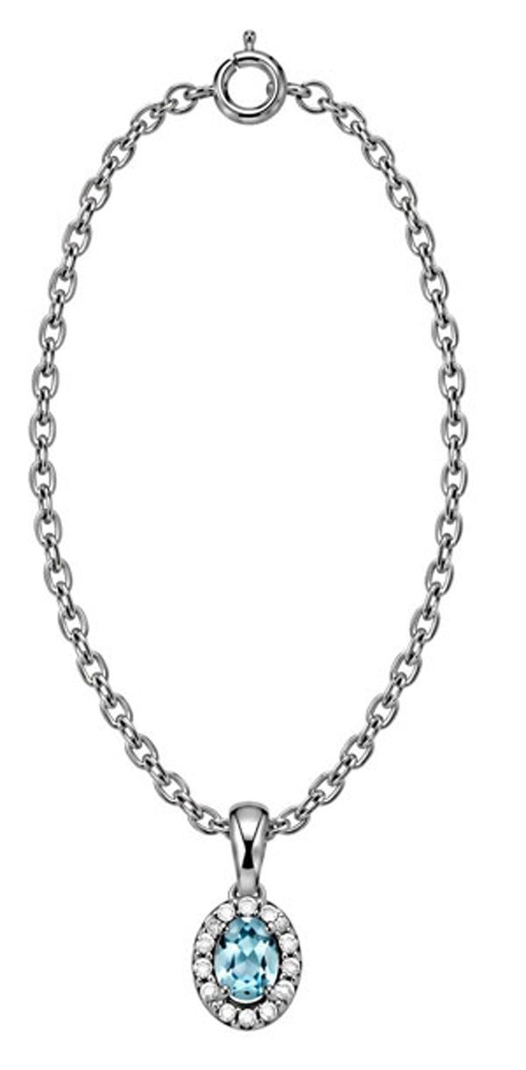 Aquamarine Diamond Necklace Aquamarine Diamond Necklace