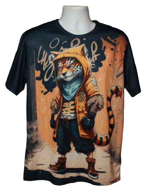 Hip Hop Tiger Graphic Tee Hip Hop Tiger Graphic Tee
