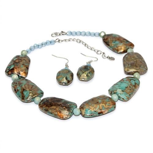 Turquoise Patina Jewelry Set Turquoise Patina Jewelry Set