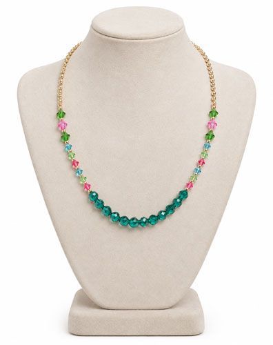 Colorful Glass Beads Beaded Necklace Colorful Glass Beads Beaded Necklace