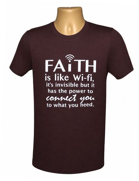 Inspirational Faith Is Like Wi-Fi, It's Invisible But It Has the Graphic Tee Inspirational Faith Is Like Wi-Fi, It's Invisible But It Has the Graphic Tee