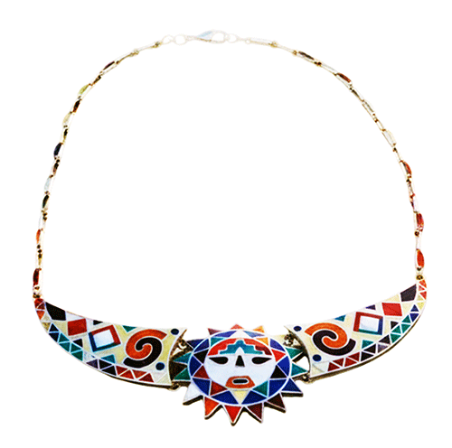 Southwestern Sunburst Statement Necklace
