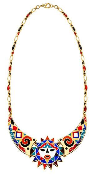 Southwestern Sunburst Statement Necklace