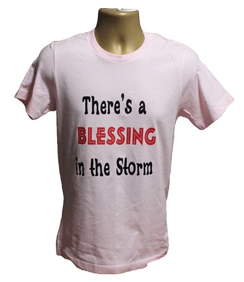 There's a Blessing in the Storm Graphic Tee – Style TS352
