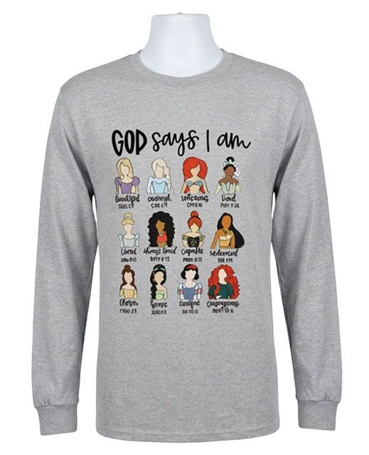 Inspirational God Says I Am Graphic Tee Inspirational God Says I Am Graphic Tee