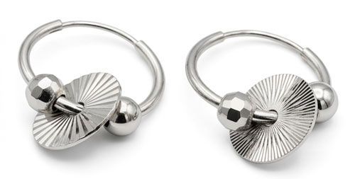 Carousel Wheel Sterling Silver Drop Earrings Carousel Wheel Sterling Silver Drop Earrings