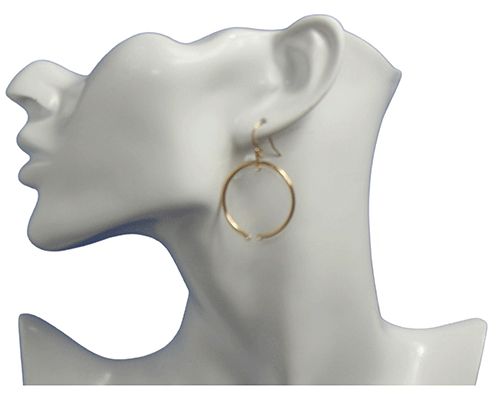 Gold Filled Open Circle Earrings