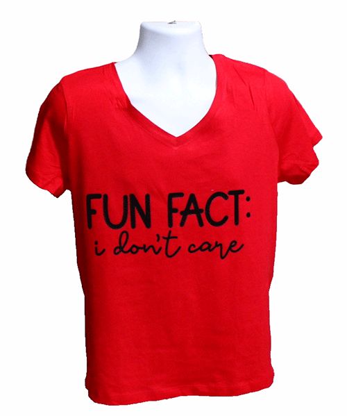 Fun Fact I Don't Care Graphic Tee Fun Fact I Don't Care Graphic Tee