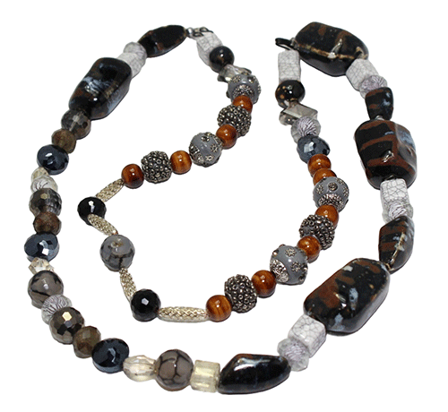 Artisan Mixed Media Chunky Necklace