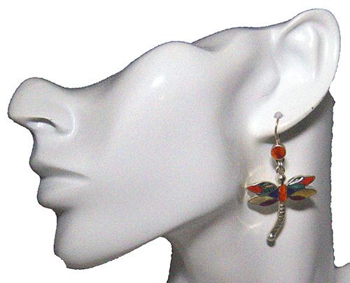 Desert Dragonfly .925 Sterling Silver Earrings