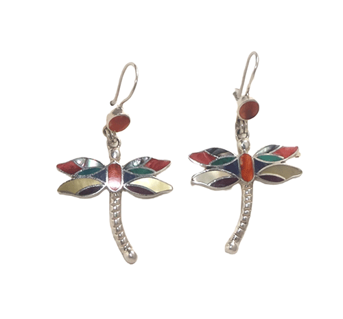 Desert Dragonfly .925 Sterling Silver Earrings