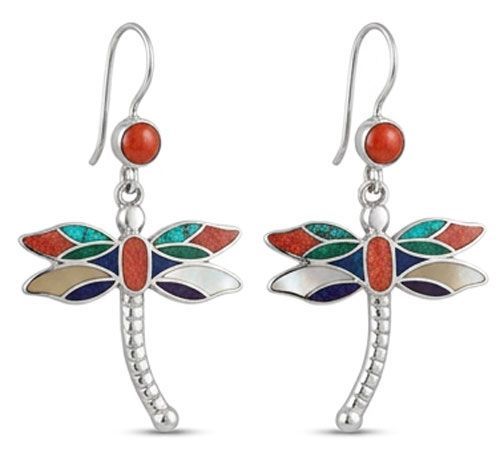 Desert Dragonfly .925 Sterling Silver Earrings