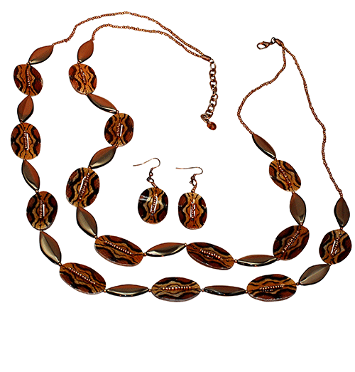 Multi-Shades of Brown Jewelry Set