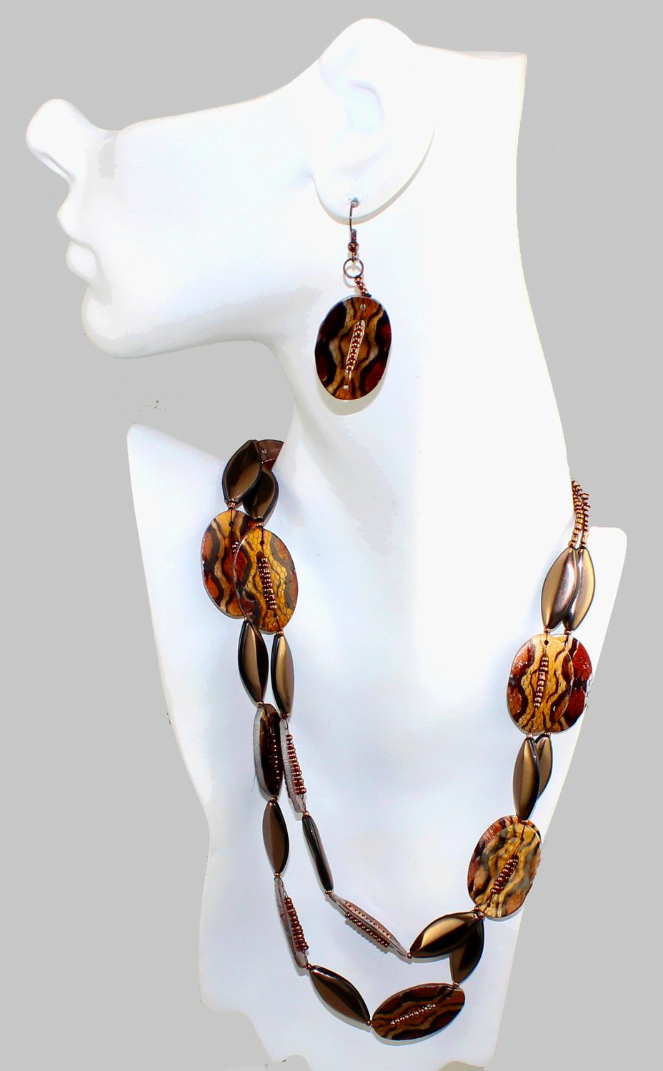 Multi-Shades of Brown Jewelry Set