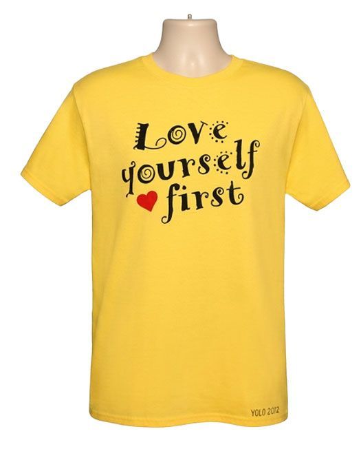 Inspirational Love Yourself First Graphic Tee