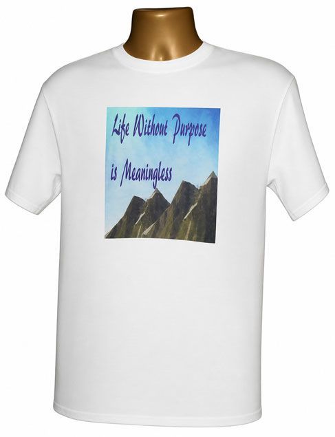 Life Without Purpose Is Meaningless Graphic Tee Life Without Purpose Is Meaningless Graphic Tee