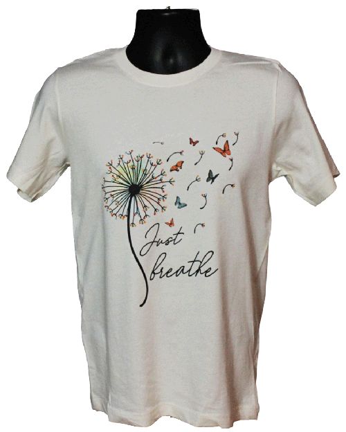 Just Breath Graphic Tee – Style TS670