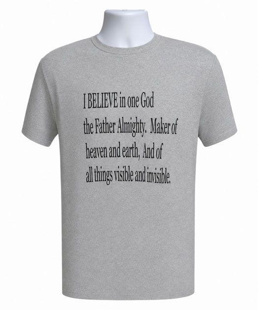 Inspirational I Believe in One God Graphic Tee Inspirational I Believe in One God Graphic Tee
