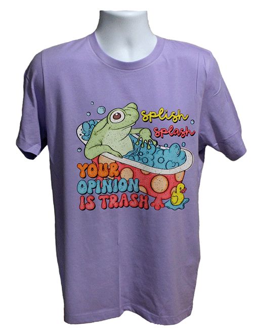 Splish Splash Your Opinion Is Trash Graphic Tee