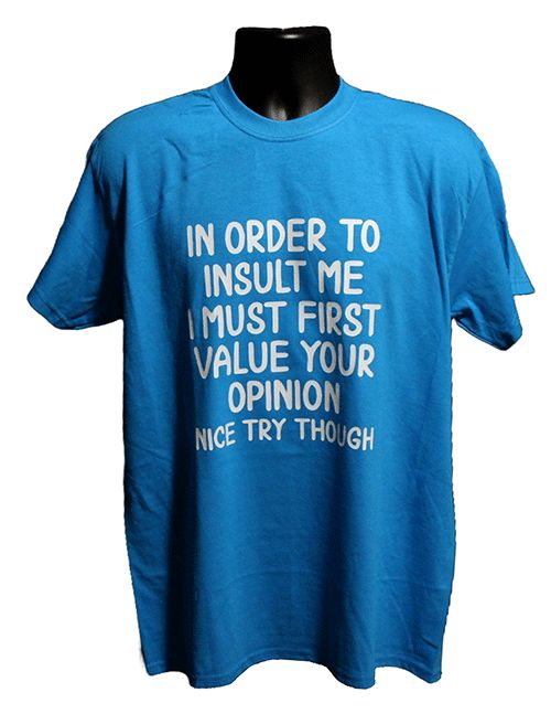 In Order to Insult Me Graphic Tee – Style TS143