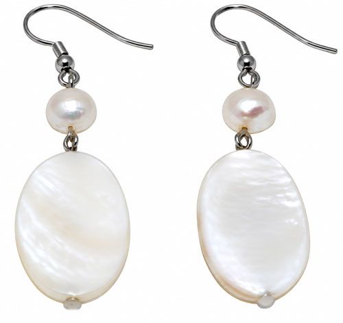Elegant Pearl & Lucite Drop Earrings Elegant Pearl & Lucite Drop Earrings