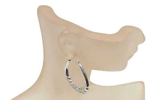 Sculpted Leaf .925 Sterling Silver Saddleback Earrings