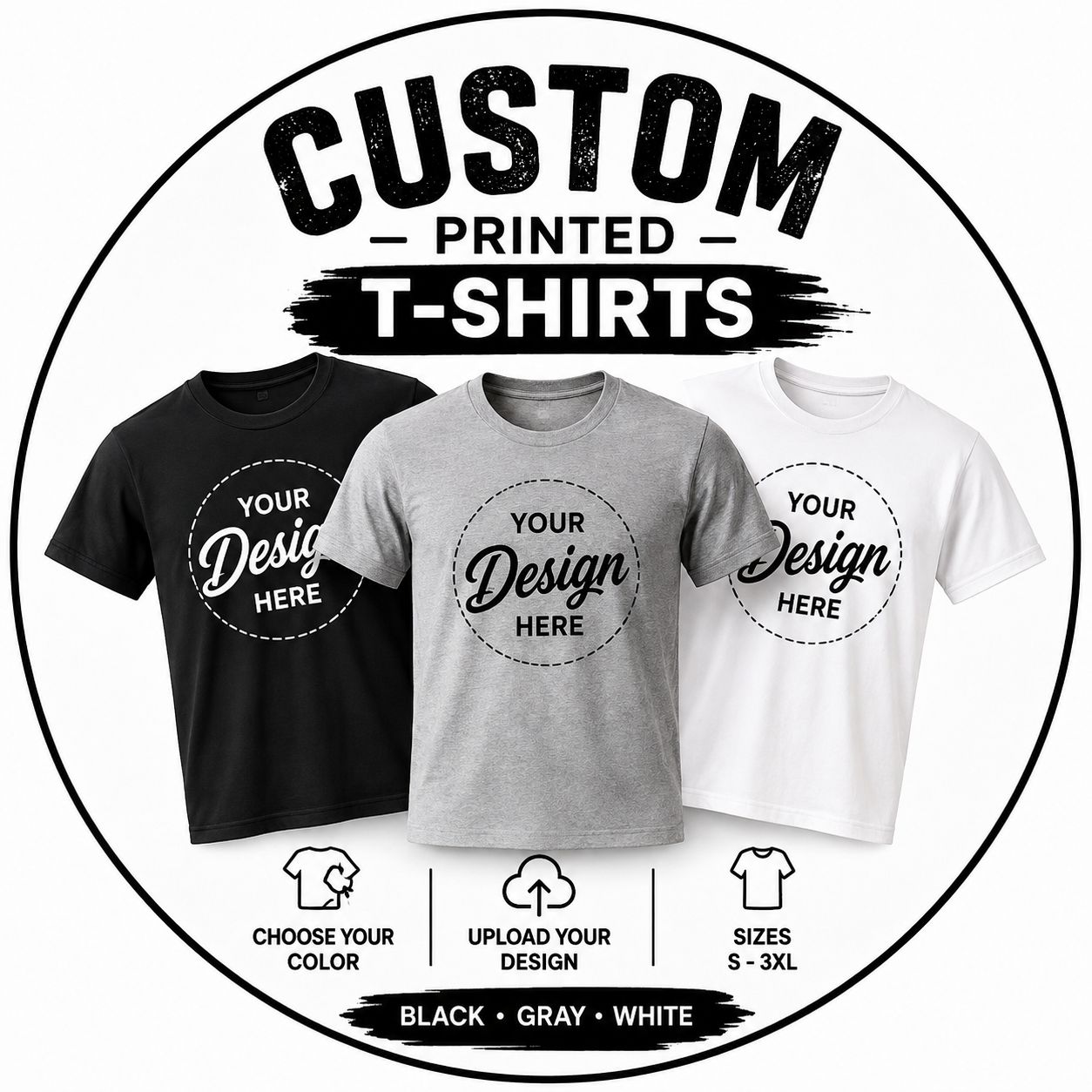 Custom Printed T-Shirt Custom Printed T-Shirt