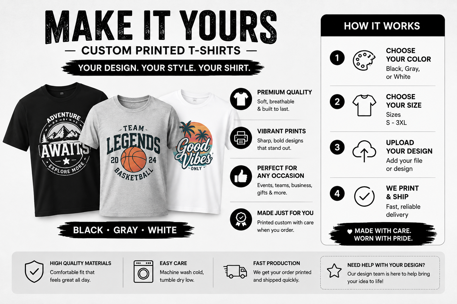 Custom Printed T-Shirt