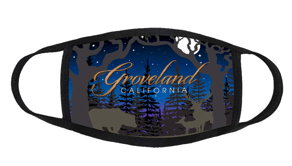 Two (2) Groveland, California Face Masks Two (2) Groveland, California Face Masks