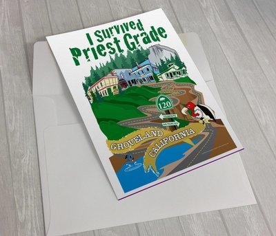20 each 5"x7" I Survived Priest Grade Greeting Cards with Envelopes