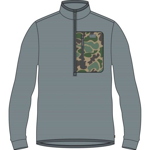 SULLIVAN 1/4 ZIP, Colour: GRAY, Size: S