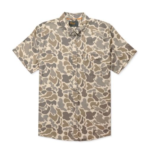 HAGOOD SS WOVEN, Colour: KHAKI MALLARD CAMO, Size: M