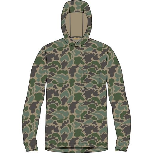 BUXTON HAGOOD HOOD mens, Colour: GREEN MALLARD CAMO, Size: S