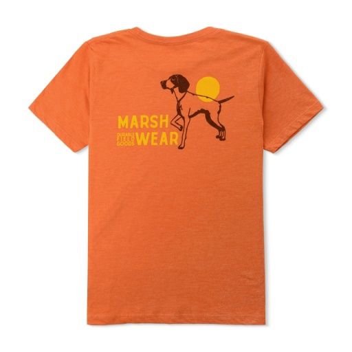 FIELD YTH TEE, Colour: PAPAYA HEATHER, Size: S