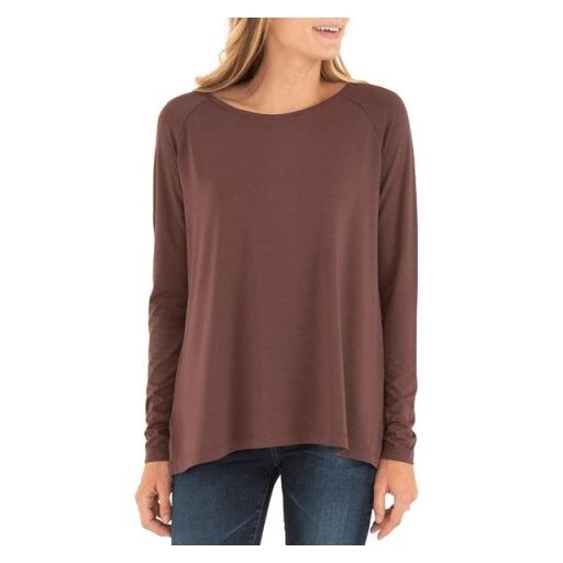Women's Bamboo Everyday Flex LS, Colour: umber, Size: XL