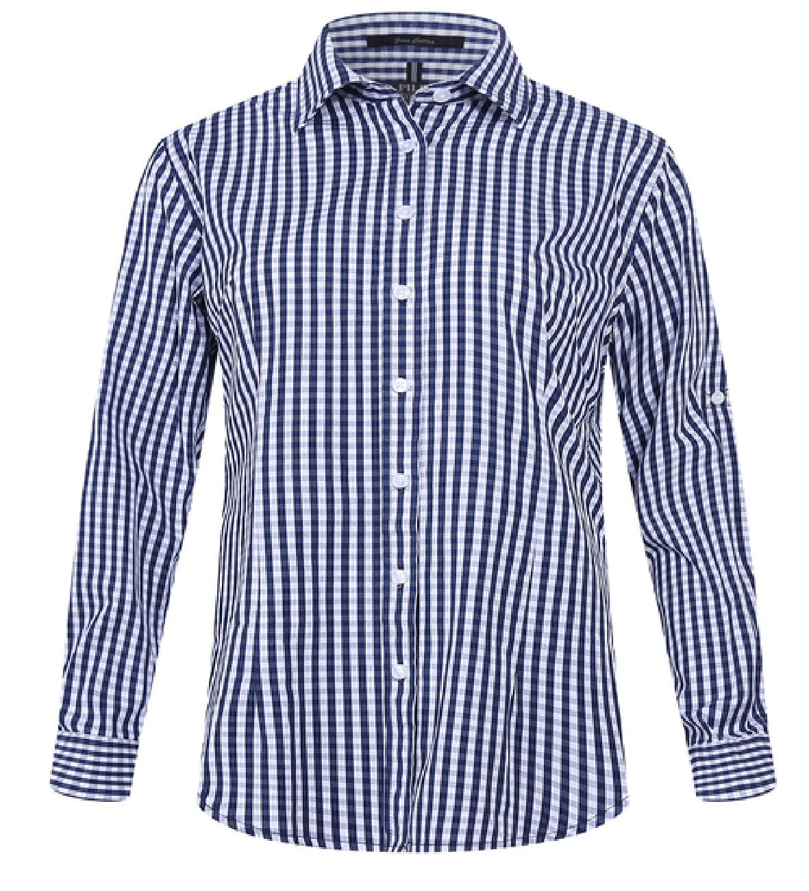 Pilbara small check long sleeve shirt