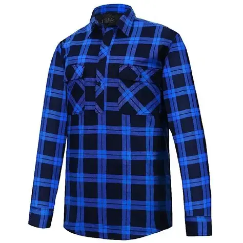 Pilbara RM123FCF Men's Closed Front Flannelette Shirt