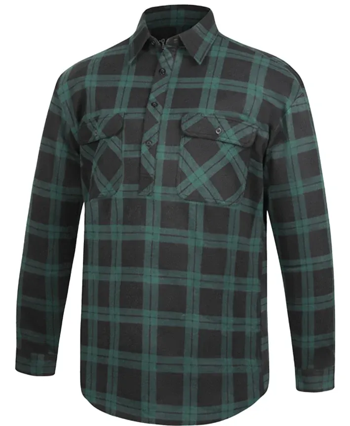 Pilbara RM123FCF Men's Closed Front Flannelette Shirt