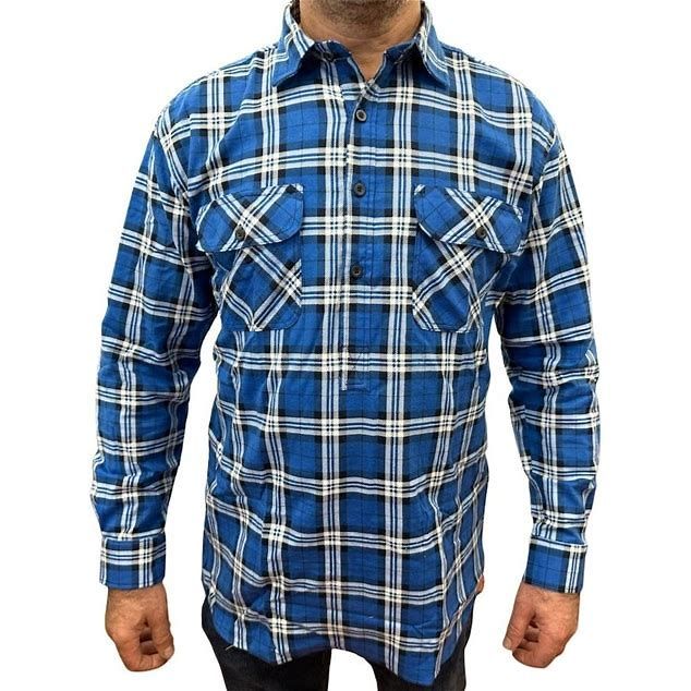Pilbara RM123FCF Men's Closed Front Flannelette Shirt