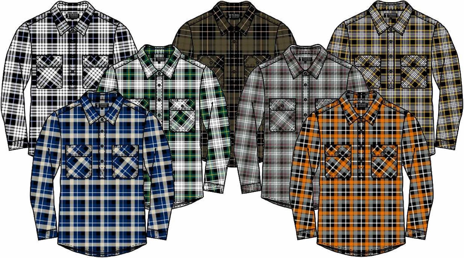 Pilbara RM123FCF Men's Closed Front Flannelette Shirt