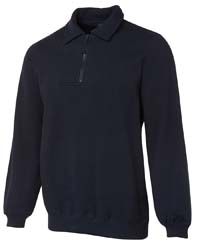 JB's 1/2 zip fleece Jumpers 3FSZ, Colour: Black, Size: XS