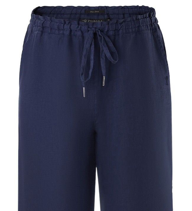 Pilbara  Ladies Evelyn Linen pants, Colour: Navy, Size: 8