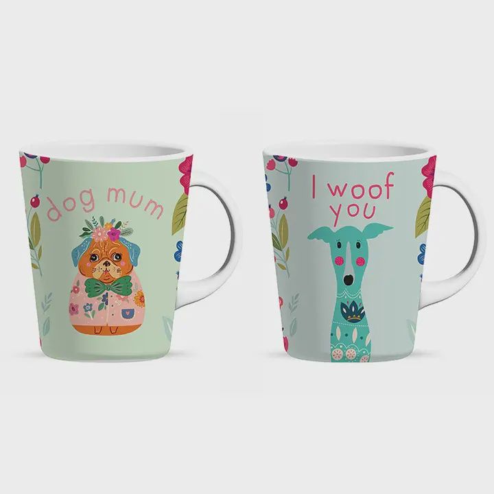 BoHo Dog Mugs