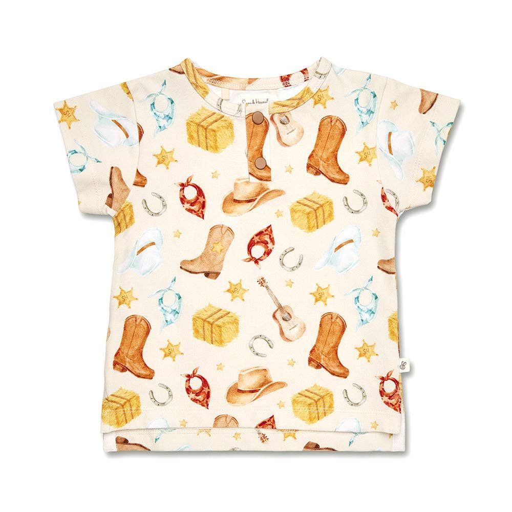 Cowboys Organic Short Sleeve Top