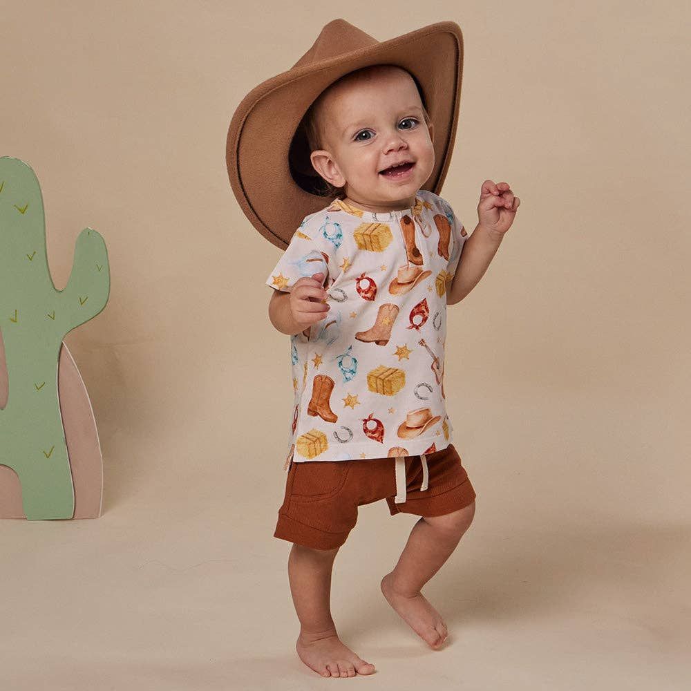 Cowboys Organic Short Sleeve Top